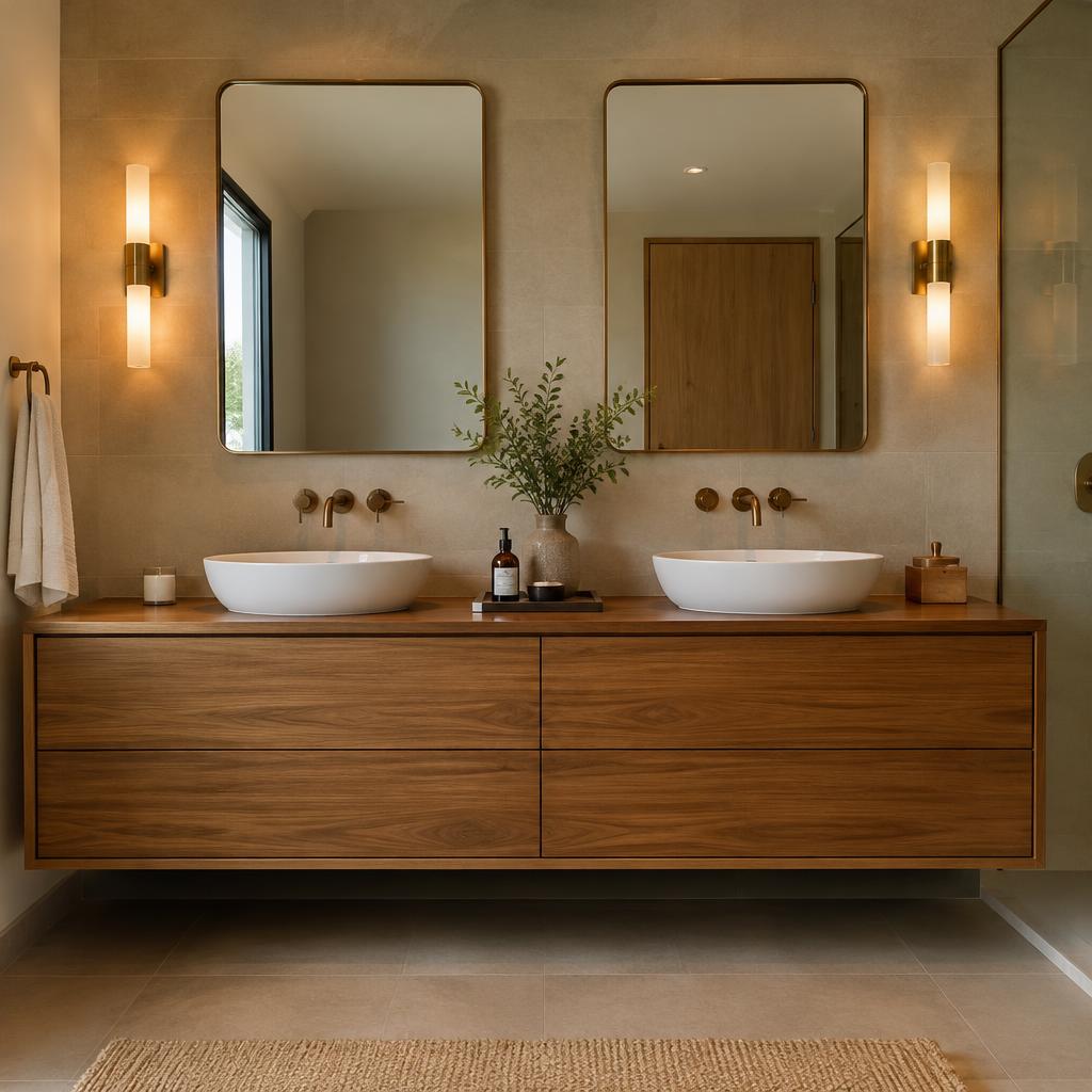 Double Vanity Install